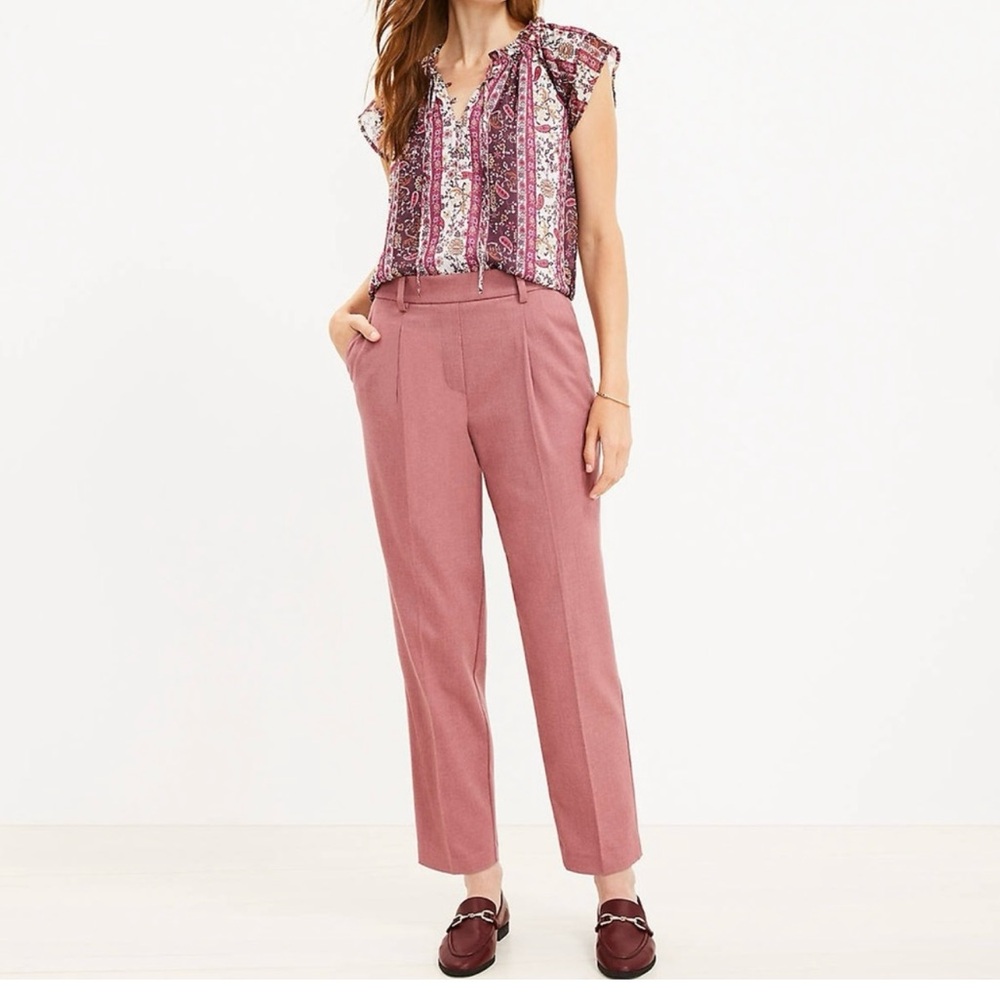 NWT LOFT briushed flannel pull on pants